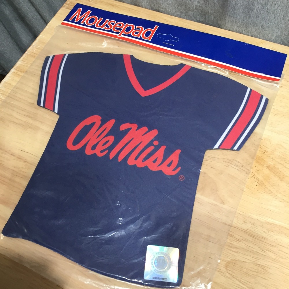 Ole Miss University of Mississippi Jersey Shaped Mousepad Kolder NEW